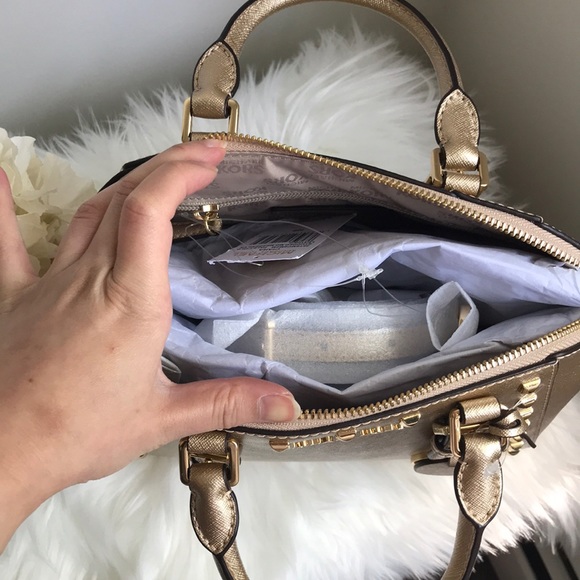 NEW Michael Kors gold studded bag - Picture 5 of 7